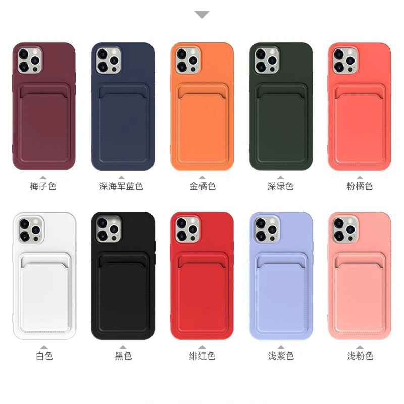 TPU PC Phone Case Phone Wallet Card Pack Mobile Cell Phone Accessories for iPhone 14 PRO Max 13 12 11 X Xr Phones Cases