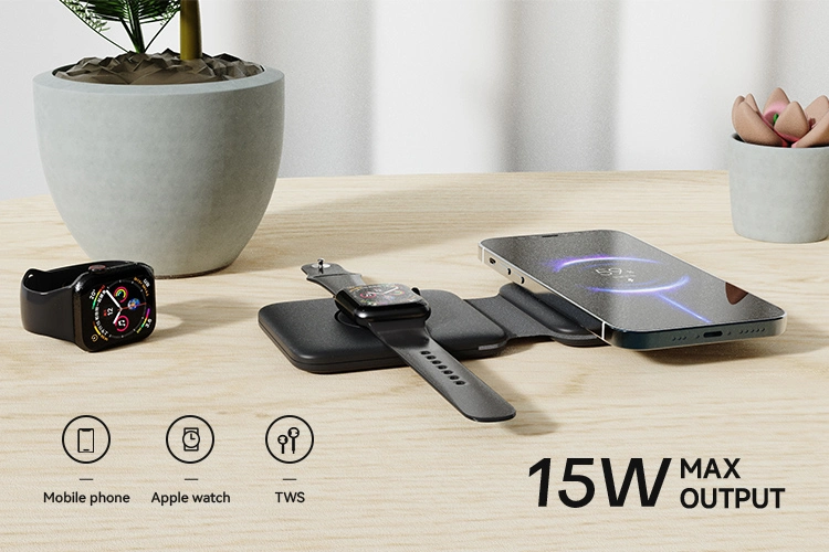 15W Foldable Qi Multiple Magnetic Wireless Charger Stand
