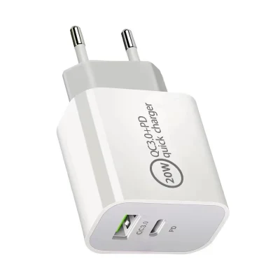 Factory OEM Top Quality Dual USB Pd Fast Charger 20W USB
